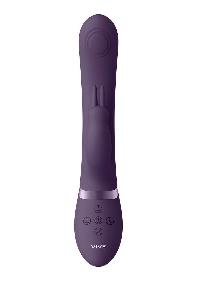 podwojna fala pulsacyjna - Anelma VIVE045 Dual Pulse-Wave System Rabbit Intimate Device Purple