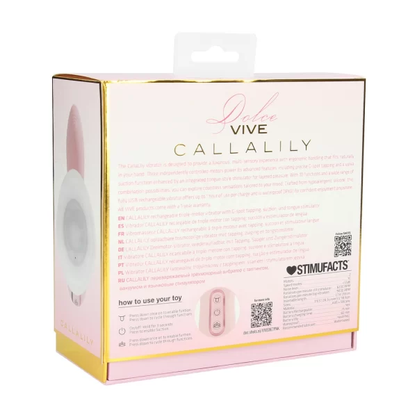 VIVE CallaLily Pink – Wibratory ssące