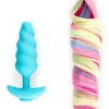 b-Vibe Unicorn Plug z wibrujÄ…cym systemem i kolorowym ogonem 19"