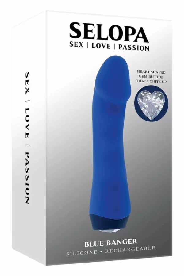 SELOPA BLUE BANGER masażer intymny silikonowy 10 trybow USB - vibraattori