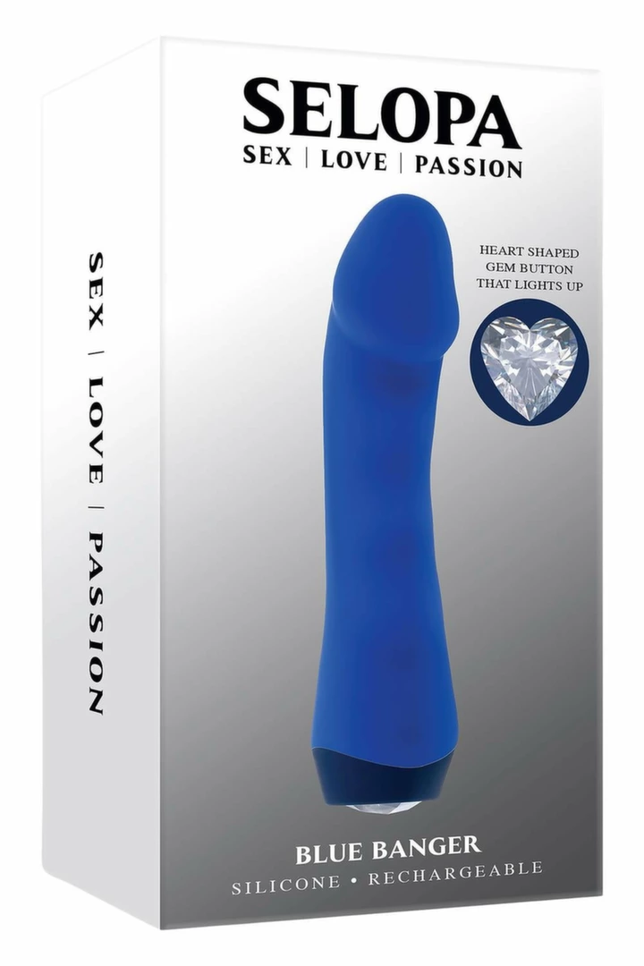 SELOPA BLUE BANGER masażer intymny silikonowy 10 trybow USB - vibraattori