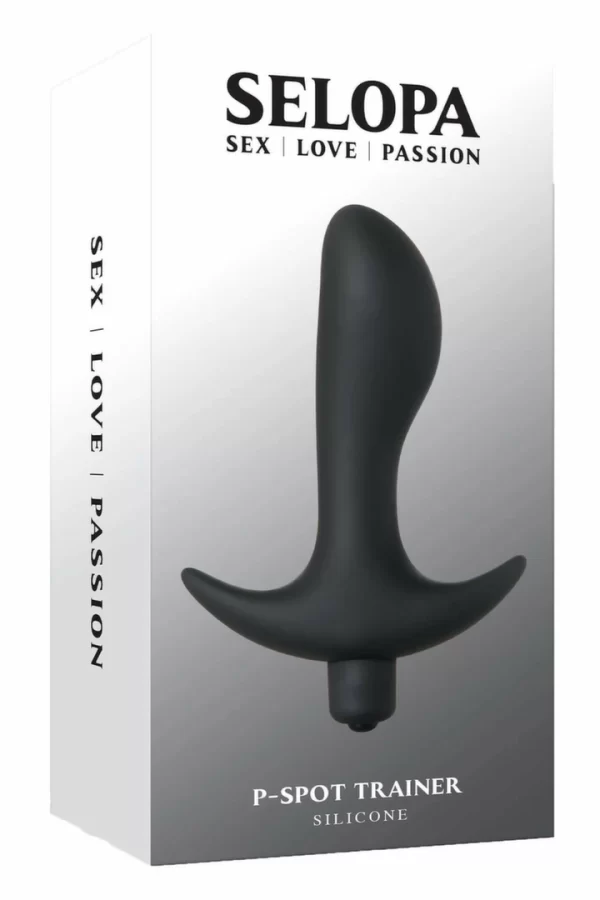 SELOPA P-SPOT TRAINER Silicone Vibrating Plug 12.7cm Black