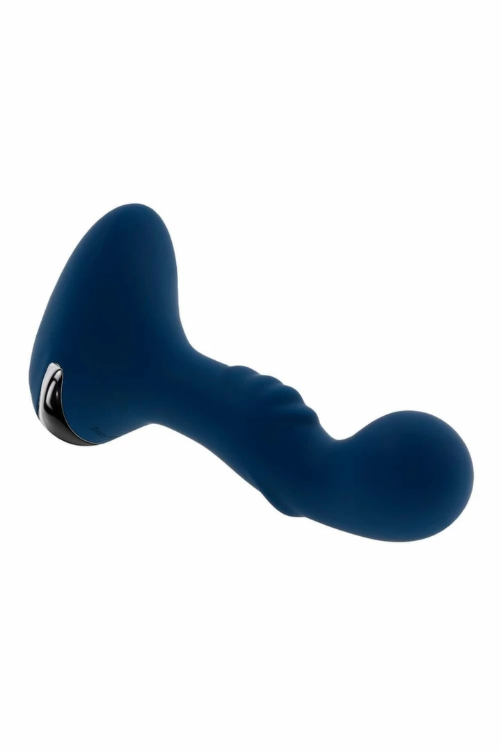 ZERO TOLERANCE BLUE OASIS Vibrating Silicone Plug 10 Modes 12.3cm Blue. Anal vibrator. See functions