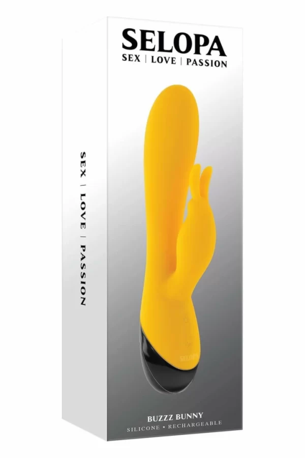 SELOPA BUZZZ BUNNY silikonowy masażer intymny z podwojnym - vibraattori