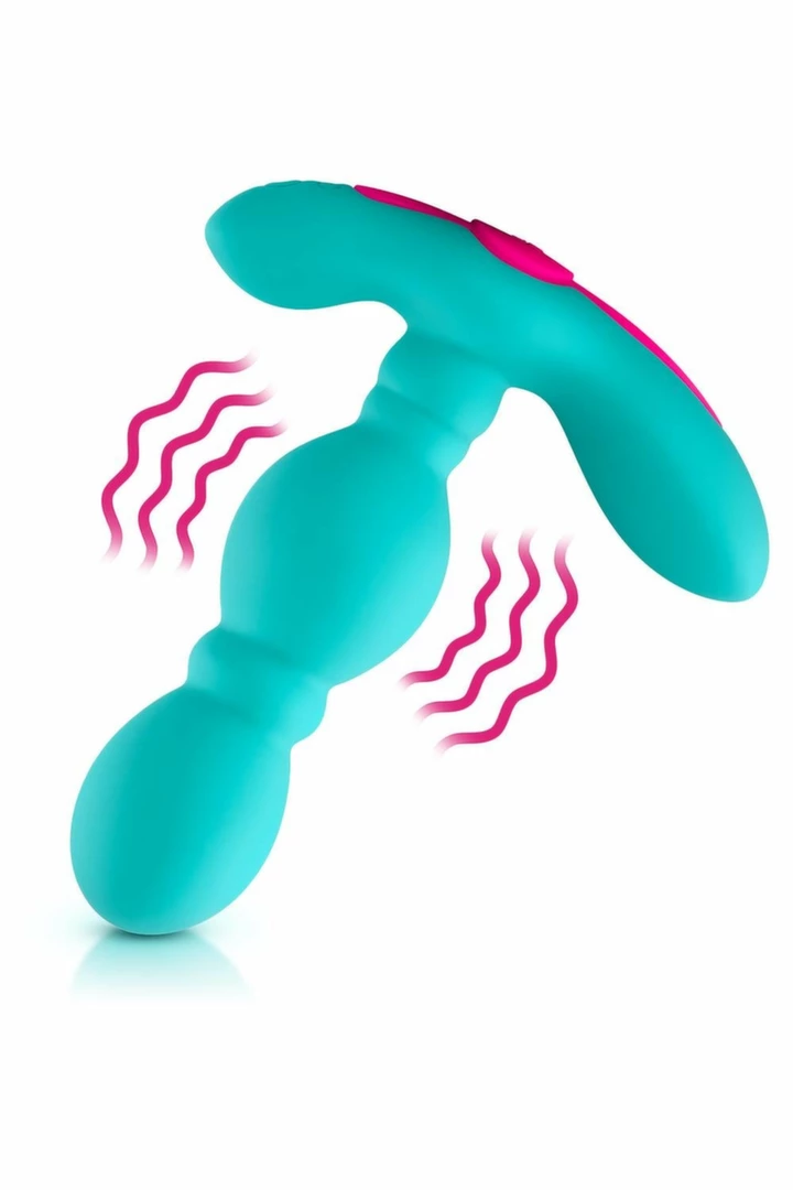 FEMMEFUNN FUNN PLUG TURQUOISE - silikonowy wibrujÄ…cy korek