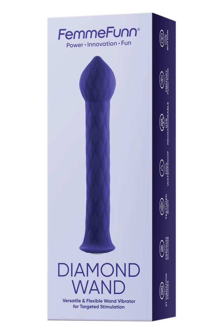 FemmeFunn Diamond Wand Dark Purple - Anelma FemmeFunn Diamond Wand Dark Purple