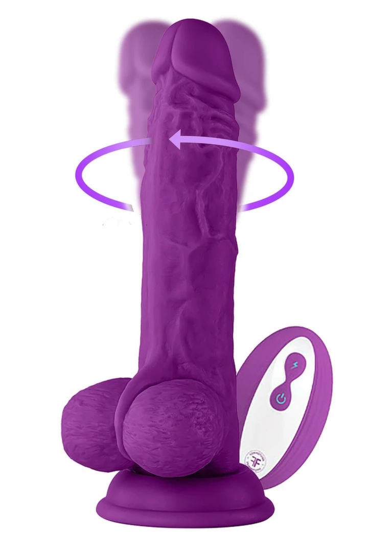 FemmeFunn Wireless Turbo Baller Purple - silikonowa maszyna intymna 360° - Anelma wibratory klasyczne