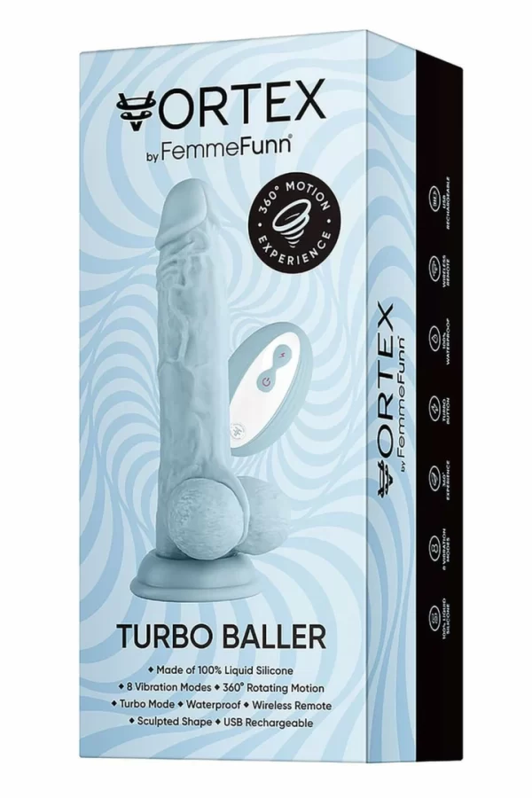 FemmeFunn Turbo Baller 2.0 Light Blue - vibraattori