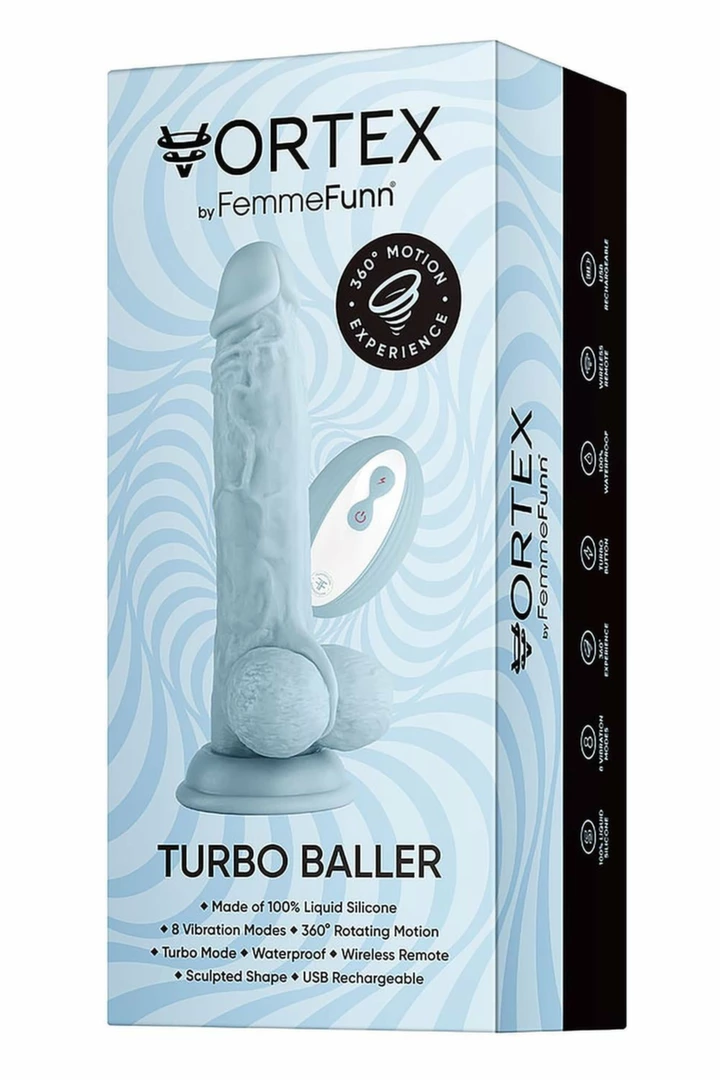 FemmeFunn Turbo Baller 2.0 Light Blue - vibraattori