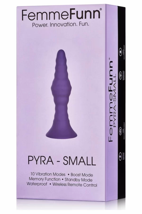 FemmeFunn Pyra Small Dark Purple - Remote-Controlled Intimate Plug