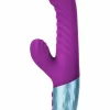 FemmeFunn Delola Purple Dual Density Ribbed Vibrator 23.6cm