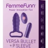 FemmeFunn Versa Bullet Dark Purple - Intimate System with P Sleeve