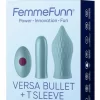 FemmeFunn Versa Bullet z nakładką T Sleeve Light Blue - vibraattori