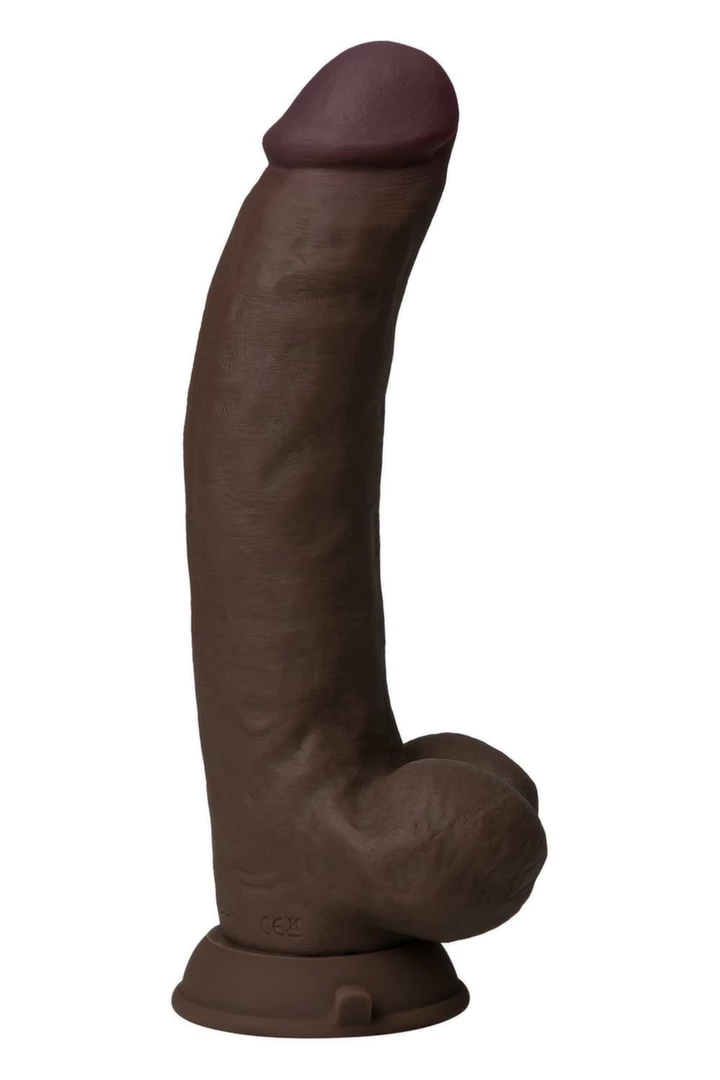 SHAFT Model C 9.5†Mahogany - Wibrujący system intymny FlexiSkin™ - Anelma SHAFT Model C Vibrating 9.5" Mahogany FlexiSkin Silicone