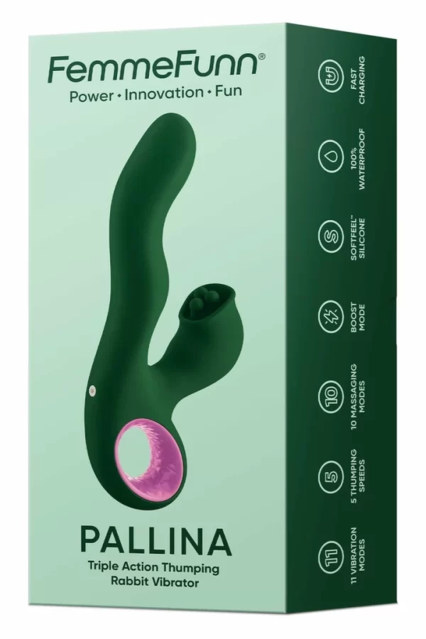 FemmeFunn Pallina Dark Green - vibraattori