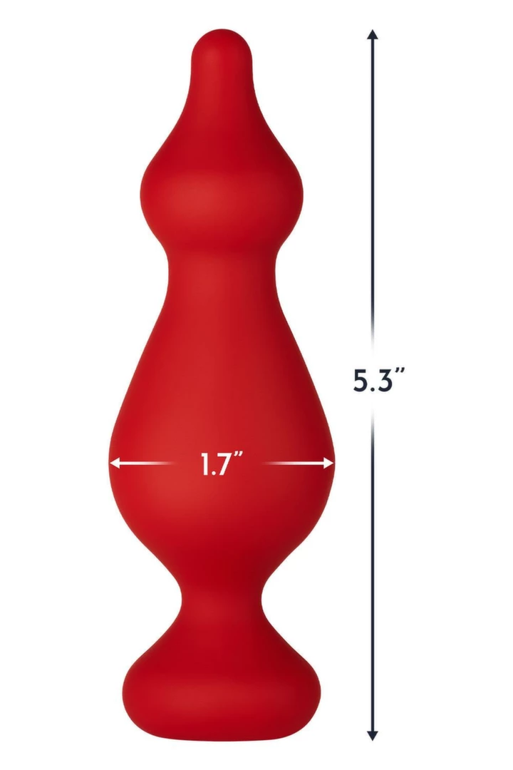 FORTO F-30 POINTER Large Red Silicone Bead System 100% Premium. Butt plug. See functions
