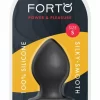 FORTO F-98 Cone Small Black Premium Silicone Plug with Suction Base