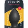 FORTO F-98 Cone Medium Black Premium Silicone Plug with Suction Base