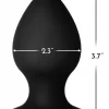 FORTO F-98R Rattler Cone Medium Black Premium Silicone Plug. Butt plug. See functions
