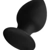 FORTO F-98R Rattler Cone Large Black Premium Silicone Plug - Anelma FORTO F-98R Rattler Cone Large Black Premium Silicone Plug