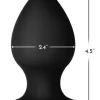 Butt plug - Anelma FORTO F-98R Rattler Cone Large Black Premium Silicone Plug. Butt plug. See functions