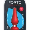 FORTO F-21 Tear Drop Small Red Premium Silicone Plug