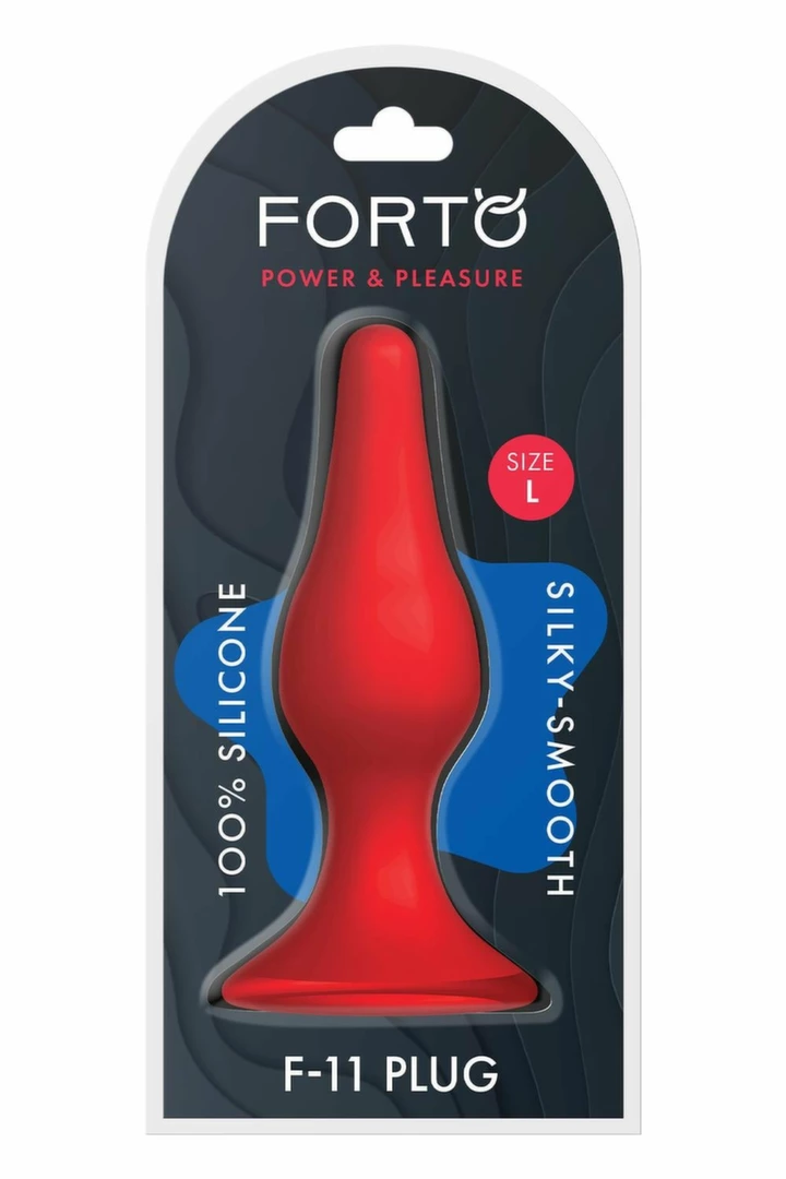 FORTO F-11 LUNGO Large Red Premium Silicone Model with Suction Base