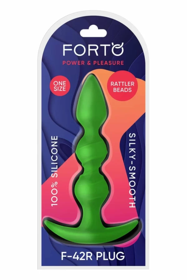 FORTO F-42R Rattler Spiral Beads Green Premium Silicone System