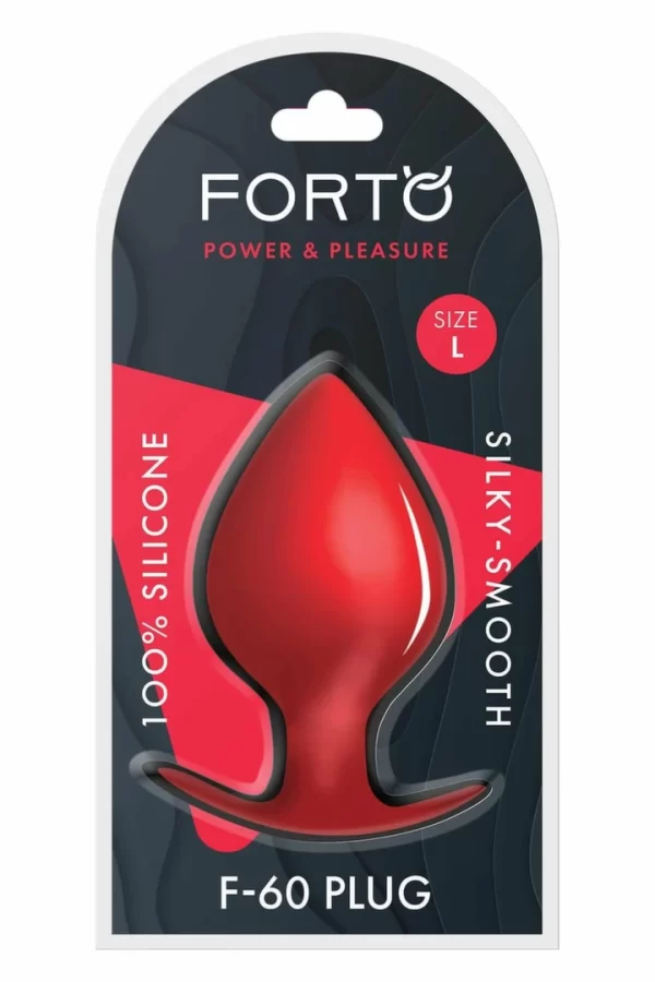 FORTO F-60 SPADE Large Red Premium Silicone Plug