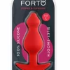 FORTO F-78 POINTEE Plug Large Red Premium Silicone Anchor Base - Anelma FORTO F-78 POINTEE Plug Large Red Premium Silicone Anchor Base