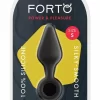 FORTO F-10 Silicone Plug with Pull Ring Small Black Premium Flexible - Anelma FORTO F-10 Silicone Plug with Pull Ring Small Black Premium Flexible