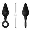 FORTO F-10 Silicone Plug with Pull Ring Small Black Premium