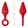 FORTO F-10 Silicone Plug Medium Red with Pull Ring