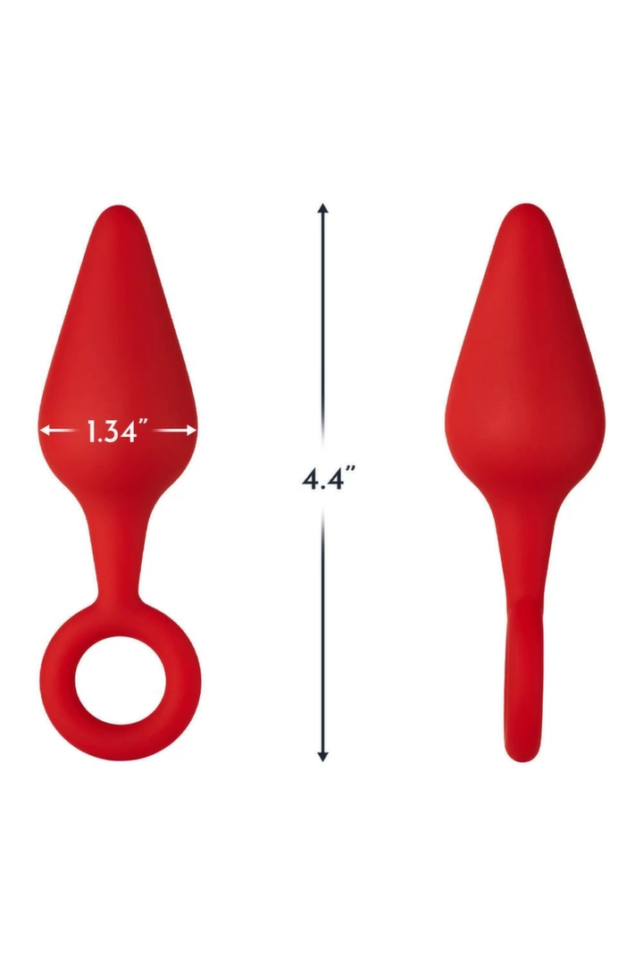 FORTO F-10 Silicone Plug Medium Red with Pull Ring
