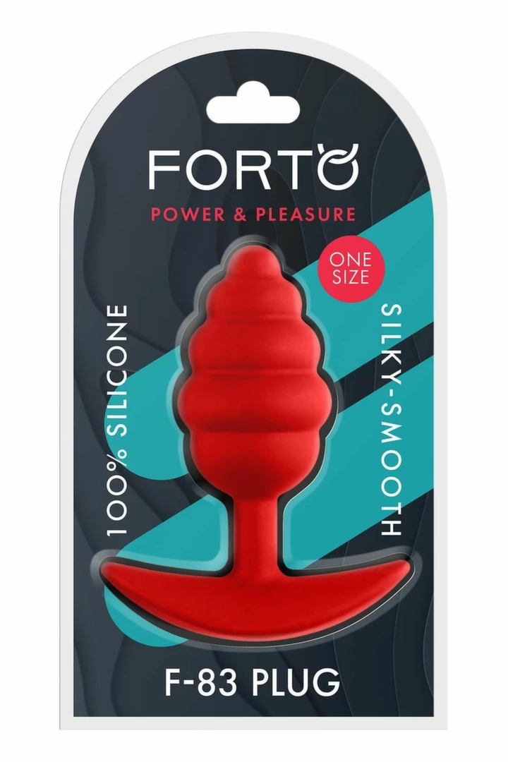 FORTO F-83 SPIR PLUG RED Medium Silicone Ribbed Model