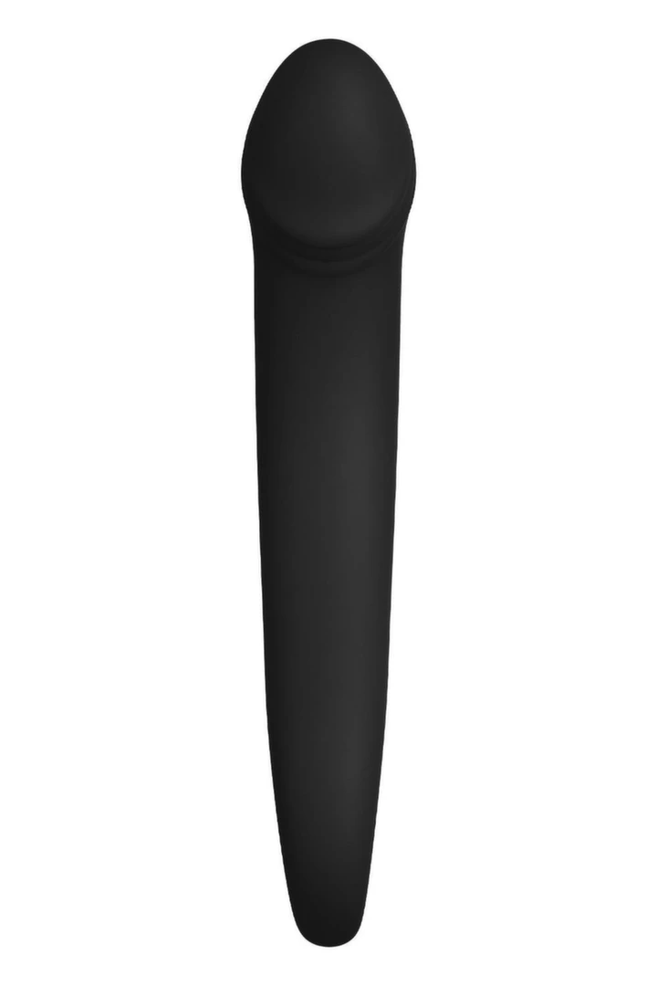 FORTO F-19 Plug Black Premium Silicone Curved Model with Ring Base. Butt plug. See functions