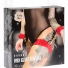 Kinky Diva High Gloss Zestaw Kajdanek Nadgarstkowych i Uda Czerwony