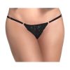 Lace Keyhole Panty - M/L - Black