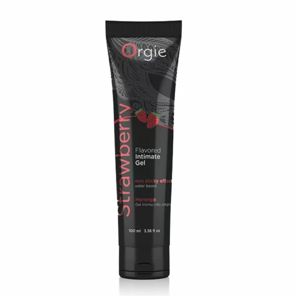 Orgie Lube Tube Strawberry 100ml Water-Based Flavored Gel
