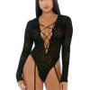 Feline - Lustful Teddy with Long Sleeves - XL