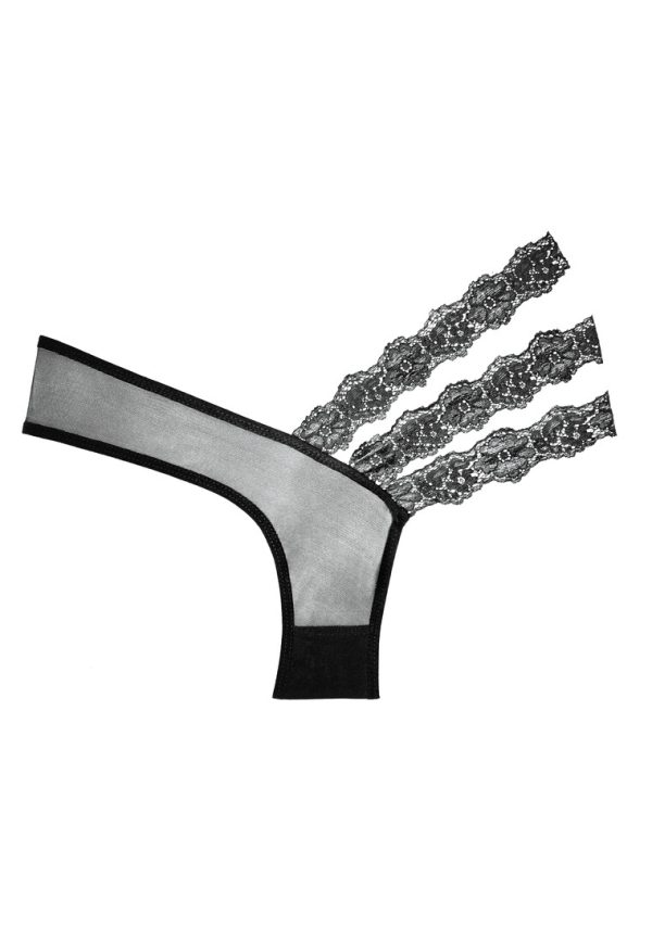 A-symmetricalSheer meshLace trimStretchyAffordable/