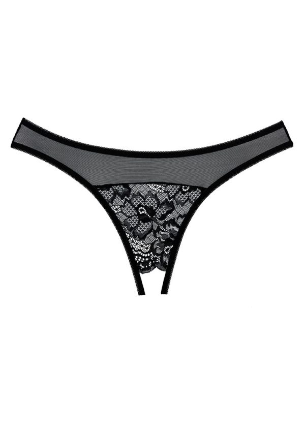 Best-selling styleCrotchlessOuvert styleSoft materialScalloped lace/
