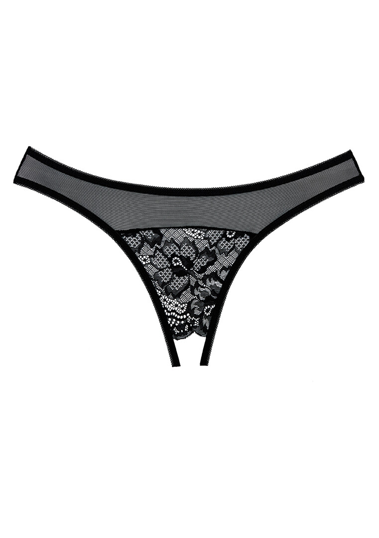 Best-selling styleCrotchlessOuvert styleSoft materialScalloped lace/