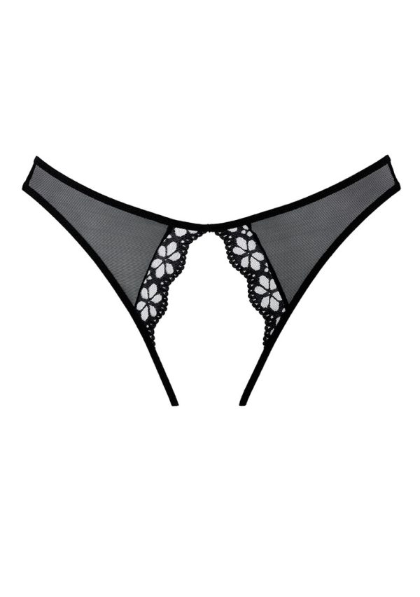Best-selling styleCrotchlessOuvert styleSoft materialLace trim/