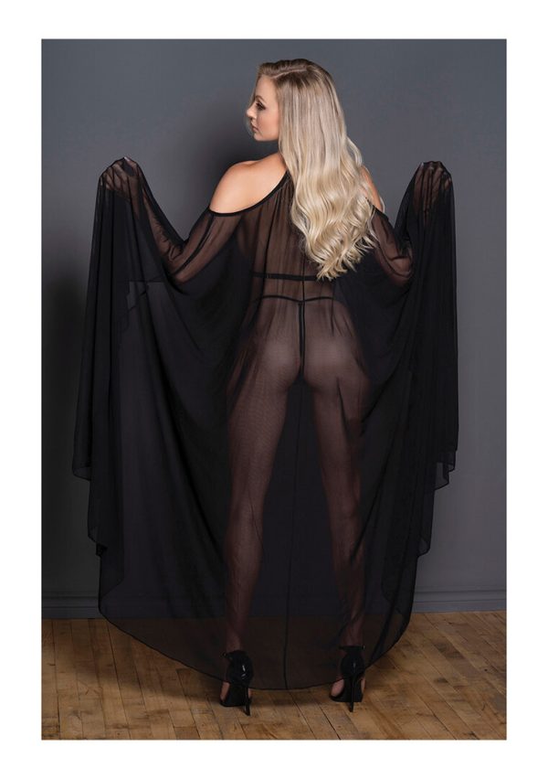 Open Shoulder Cape With Open G-String/