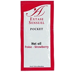 Extase Sensual Strawberry Warming Massage Oil