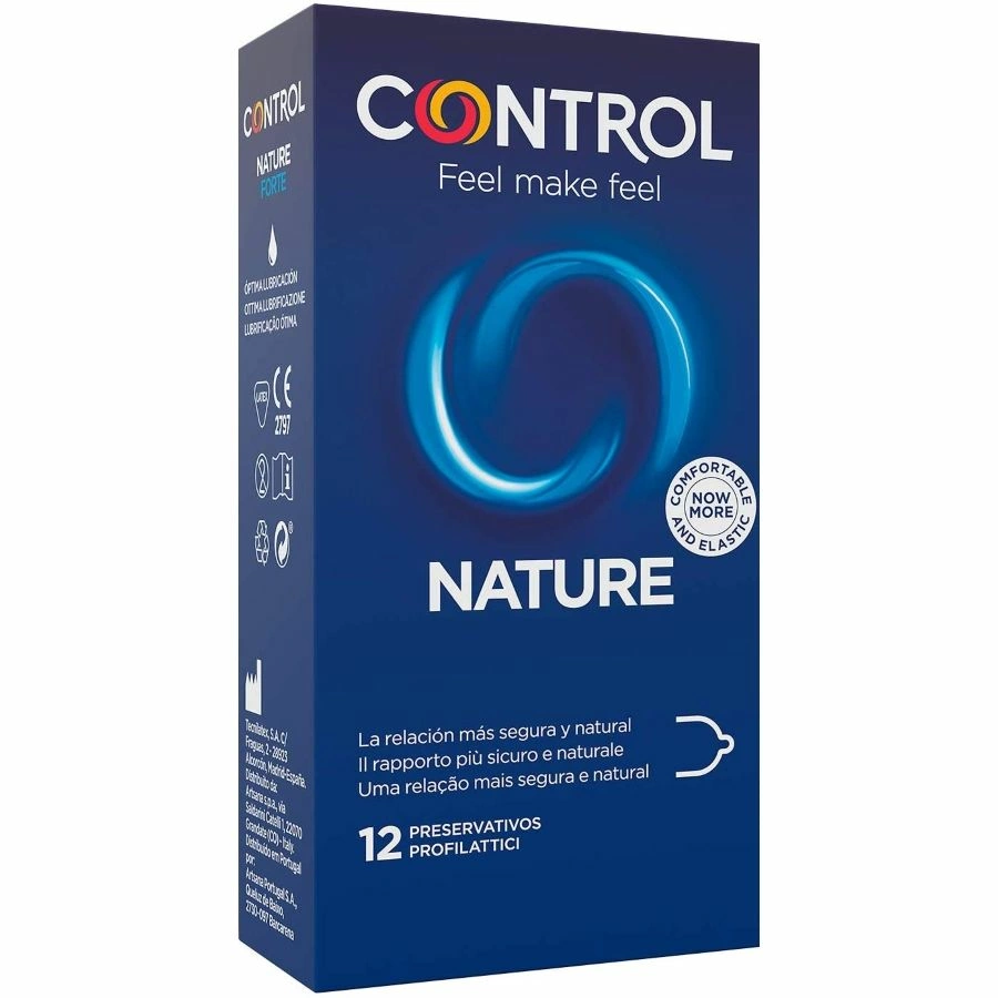 CONTROL Adapta Nature 12-Pack Transparent Latex Safety System 54mm - Anelma CONTROL Adapta Nature 12-Pack Transparent Latex Safety