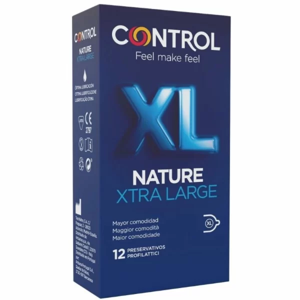 CONTROL Adapta Nature 12-Pack Large Size Natural Latex