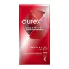 Durex Sensitive Total Contact Ultra-Thin Latex 6-Pack Condoms 52mm. Product details include formula