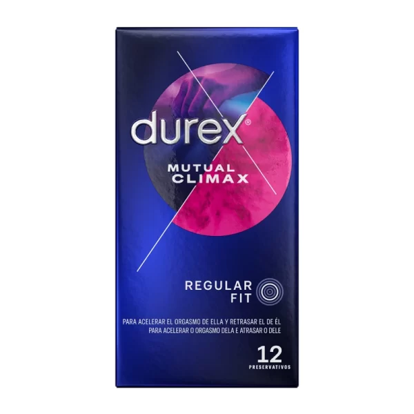 Durex Mutual Climax 12 pcs - Anatomical Condoms with Performa Lubricant. See formula